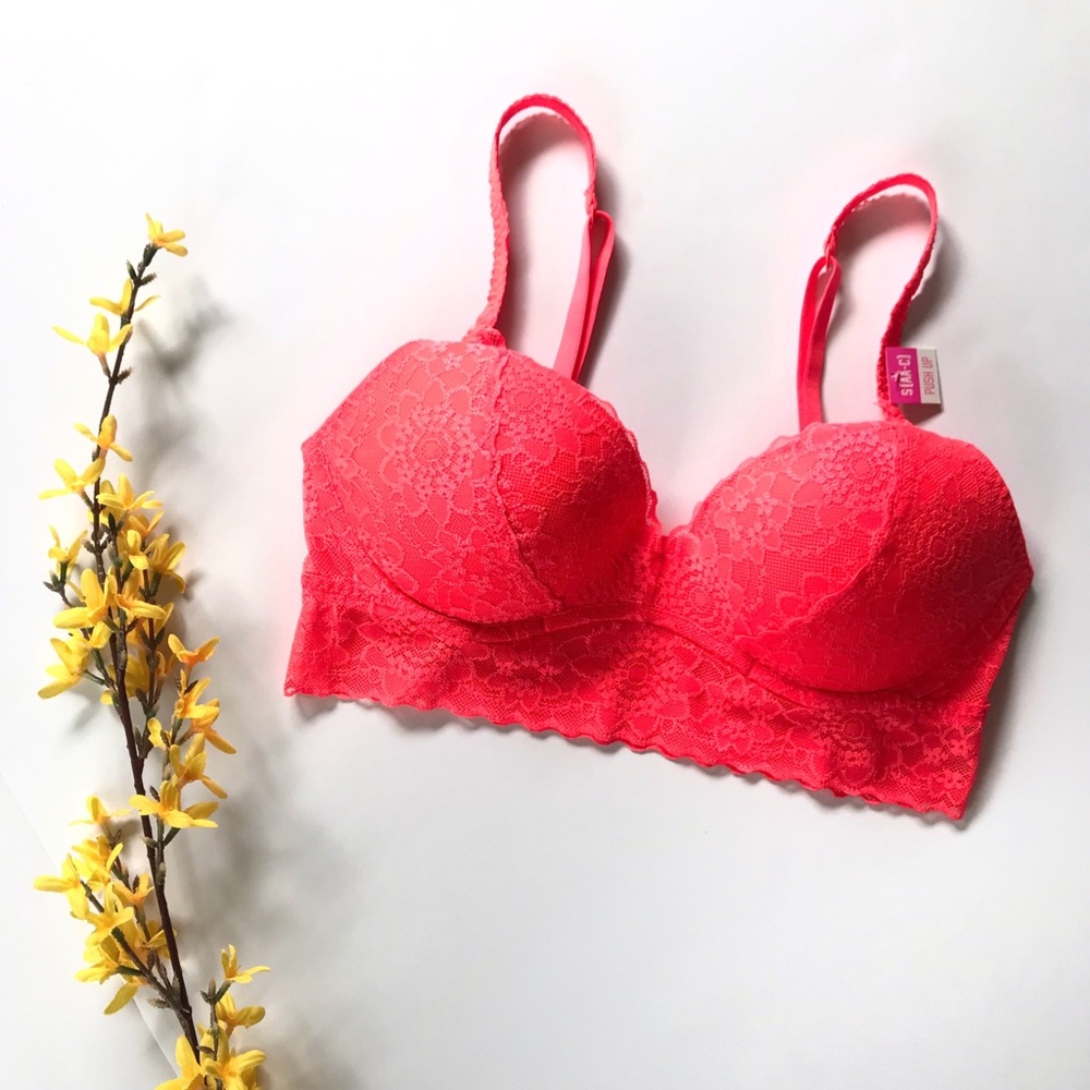SOLD⚡️ VS PINK • push up lace bralette
